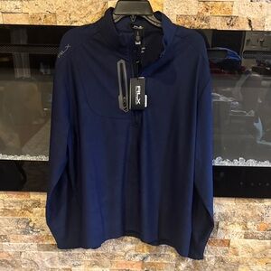 1/4 Zip Ralph Lauren RLX Deep Blue Half-Zip Pullover men's XL